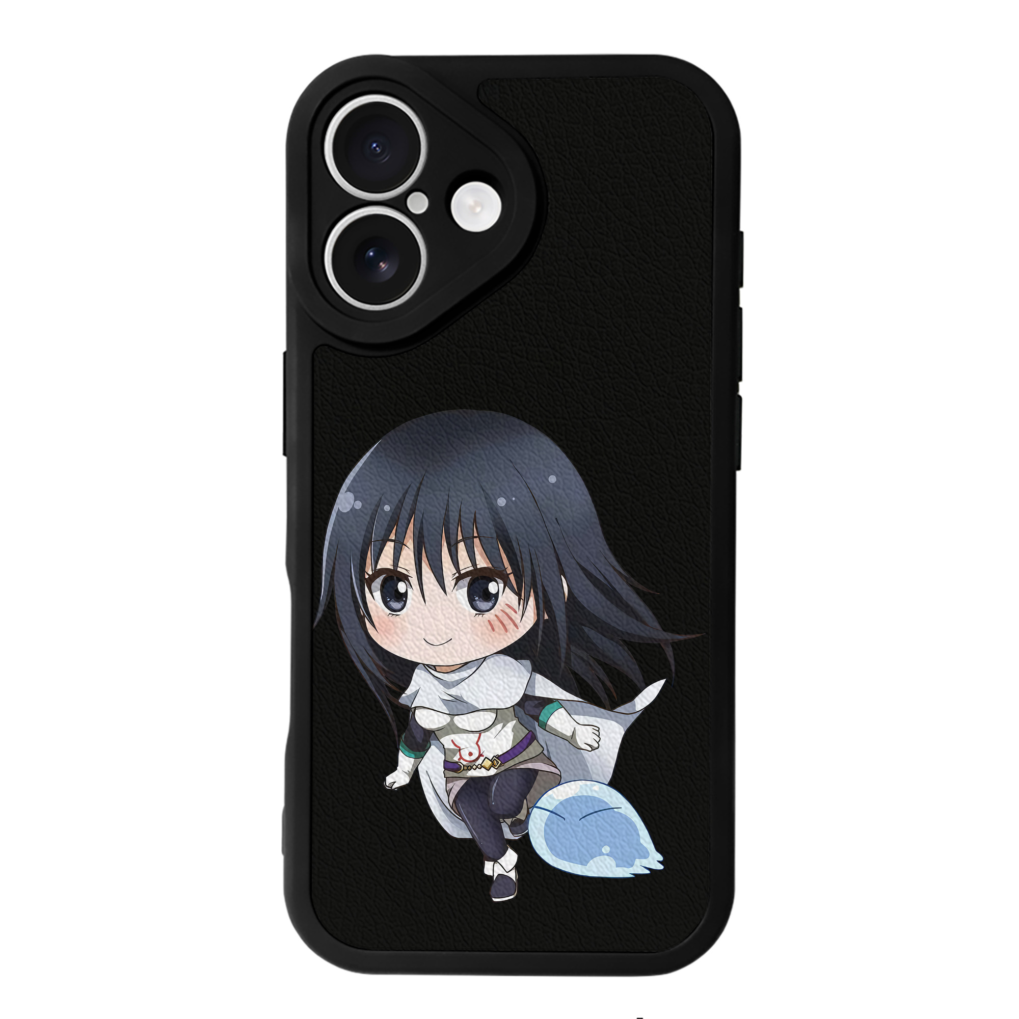 （画像用） 転スラ Regarding Reincarnated to Slime 【iPhone 16シリーズ対応】シリコンスマホケース（レザー調） 材質：シリコン